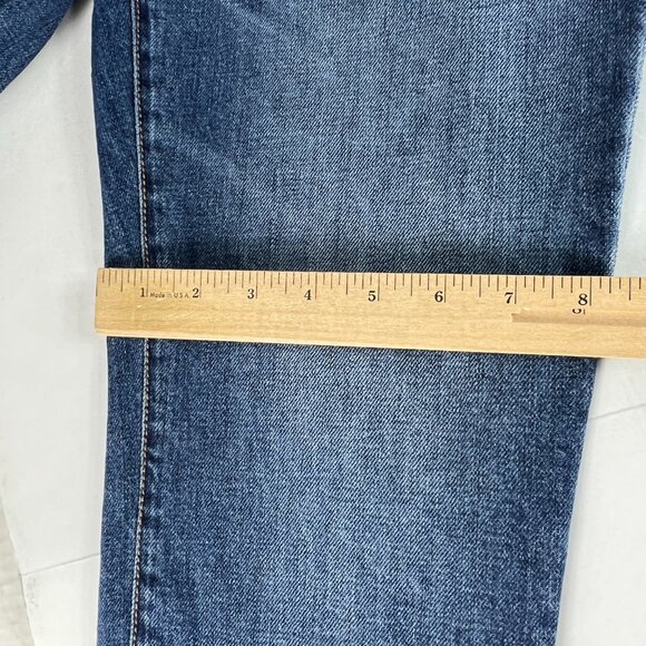 Max Mara Jeans Women's 29x29* Weekend Cropped Cigarette Skinny Blue Denim Tag 8 - Picture 14 of 16